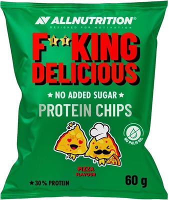 Allnutrition Fitking Delicious Protein Chips, 60 g Beutel, Pizza