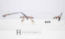 Freudenhaus Brille 365-02 Atlanta Color Por Antik Randlos Oval Doppelsteg Optik
