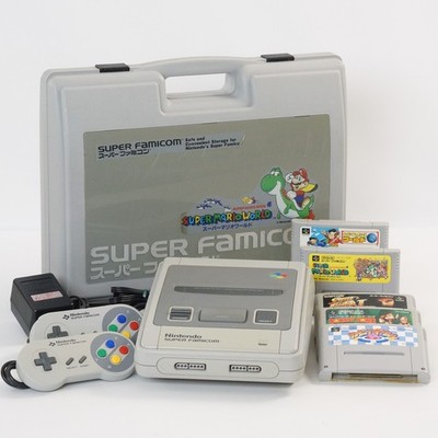 Super Famicom Konsole SHVC-001 Nintendo getestetes System mit Spielen und Hülle 21320310