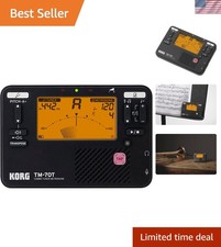 TM-70T Tuner Metronome w/Sound Out, Transpose Chromatic - Black