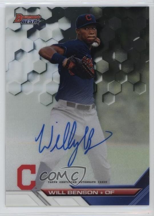 2016 Bowman's Best of 2016 Will Benson #B16-WB Auto 6o3