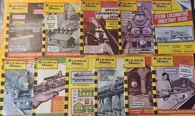 Vtg RAILROAD MODEL CRAFTSMAN 1958 Magazine Near Whole Year Lot (11) RMC - G/VG