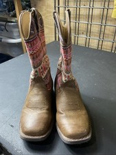 Multi Color Youth Roper Boots Girls Size 11 Excellent Used Condition