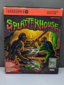 Splatterhouse - Turbo Grafx 16 - CIB with cardboard box and manual
