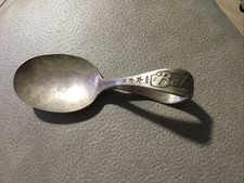 Antique IMPERIAL Silver Plate Curved Handle BABY Spoon