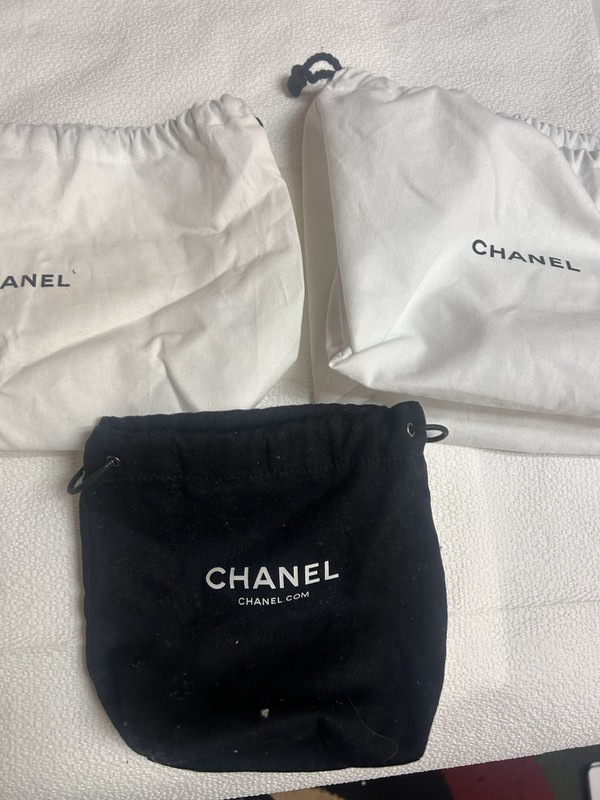 Chanel drawstring storgae dust bags, lot of 3