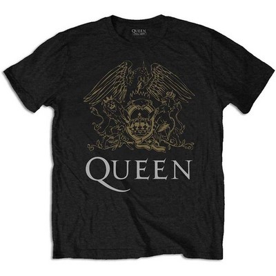 Queen Gold Crest Logo Freddie Mercury lizenziert T-Shirt Herren