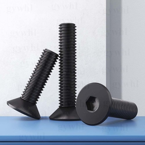 UNC BSW Black Socket Countersunk Screw Self Colour 10.9 High Tensile Allen Bolts - Picture 2 of 88