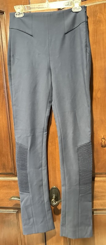 NWT Dorothee Schumacher Playful Restraint Moto Pants Navy Blue Size 2,  740603