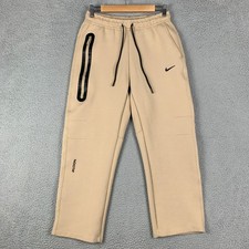 Nike x Nocta Drake Tech Fleece Pants Men's Large L Tan Open Hem Sweatpant Lounge