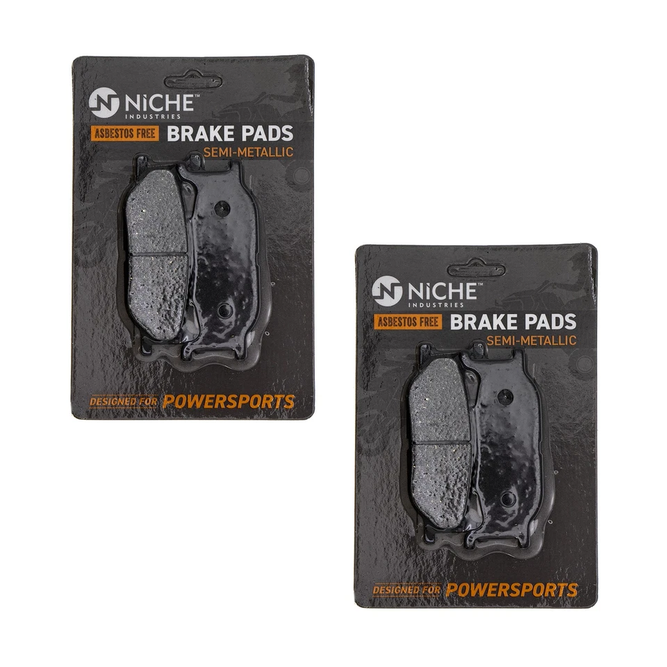 Juego de pastillas de freno NICHO para Yamaha Road Star Midnight Royal delanteras traseras semimetálicas Foto 2 de 4