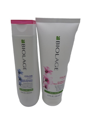 MATRIX BIOLAGE COLOR LAST PURPLE SHAMPOO 8.5 oz & CONDITIONER 6.7 oz Duo!