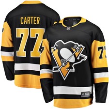 Men's Fanatics Jeff Carter Black Pittsburgh Penguins Home Breakaway Replica