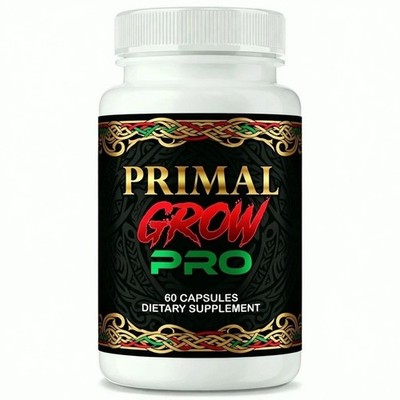 Primal Grow Pro for Men, Advanced Formula for Male Health Support & Stamina 60ct