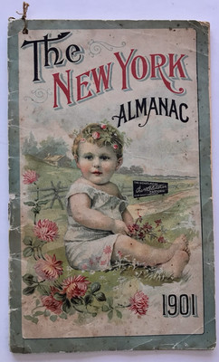 Antique New York Almanac~ 1901~ London s Pharmacy Osceola Iowa