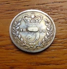1849 Victoria Threepence — photo from another recent sale