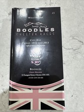 Chester Race Card 2013