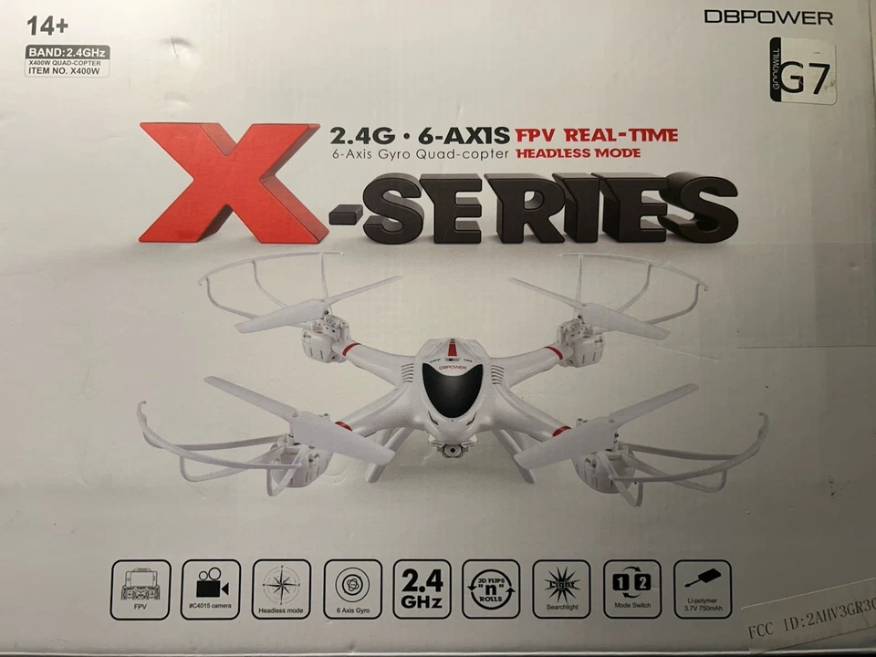DB Power X-Series 6 axis Gyro Quad-Copter Drone New IOB - Image 2 of 4
