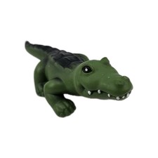 Alligator Toy Figure 2011 Green Reptile Plastic PVC Toy Figure 2036