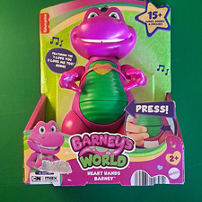 Fisher-Price Barney's World Heart Hands Barney Toy 15 Songs MPN HXF98
