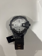 Diesel Men's Uber Chief Two-Hand Brown Leather Watch dz7391