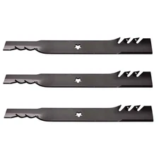 Qty 3: Toothed Mower Blades Fits Oregon Replaces 596-900