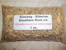 1 oz. Ginseng - Siberian - Eleuthero Root c/s Eleutherococcus senticosus 