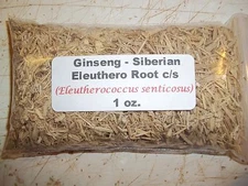 1 oz. Ginseng - Siberian - Eleuthero Root c/s (Eleutherococcus senticosus)