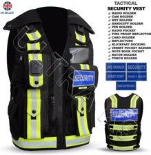 Hi Viz Tactical Security Dog Handler Vest Enforcement CCTV Tac Vest New Design