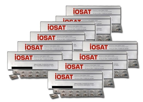 Anti Radiation IOSAT Potassium Iodide Tablets 130 MG 14 Tablets/Pack Exp 2032 - Picture 8 of 8