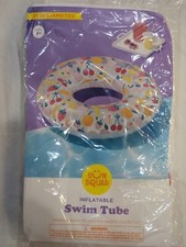 Inflatable Swim Tube 31 inches X 8.5 Inch Sun Squad Pool Float Water Lake Beach