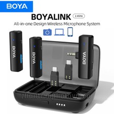   BOYA BOYALINK 328ft Wireless Lavalier Lapel Microphone Video Recording TX TX RX