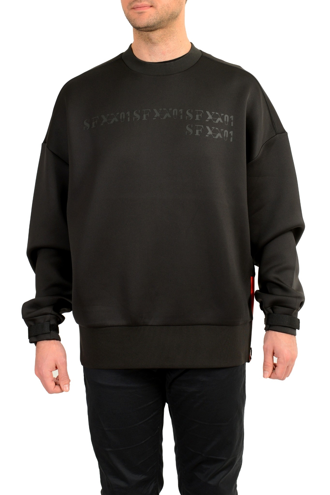 Мужская черная толстовка с круглым вырезом и принтом логотипа Scuderia Ferrari X Puma US 2XL IT 56