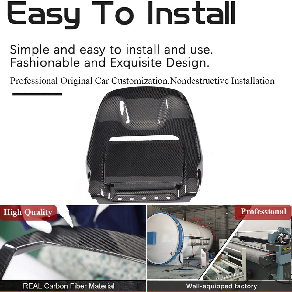 Cubierta trasera asiento carbono seco para Mercedes Benz Clase G W463 W464 G500 G63 Foto 2 de 4