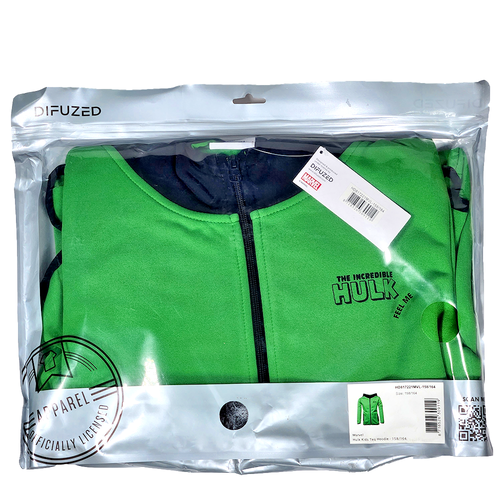 Marvel Hulk Hoodie Kids Unisex HD817221MVL Size 158/164 Difuzed Sealed New! - Picture 2 of 7