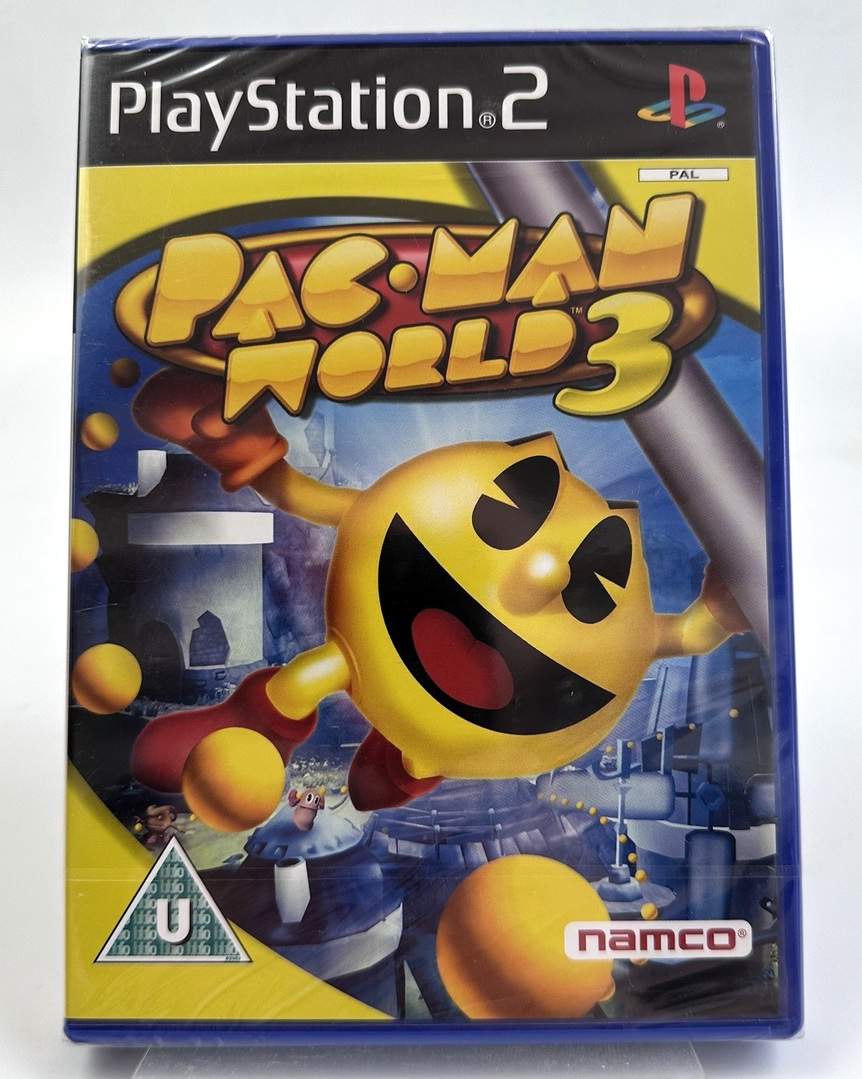 PS2 Pac-Man World 3, New And  Sealed *Clear Tearstrip*