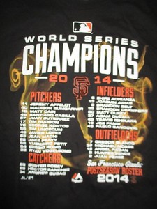 sf giants world series 2014 jersey