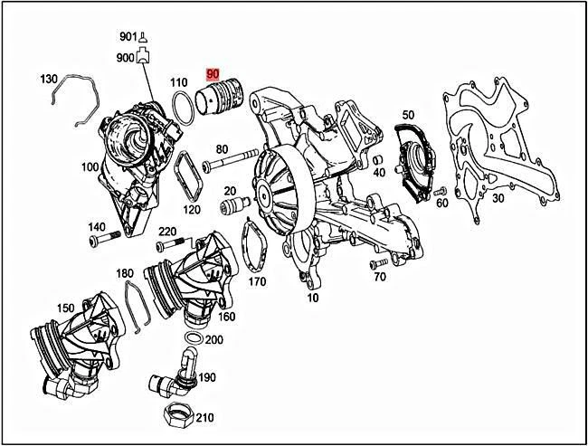 Genuine MERCEDES Coolant pipe 2762030102 | eBay 