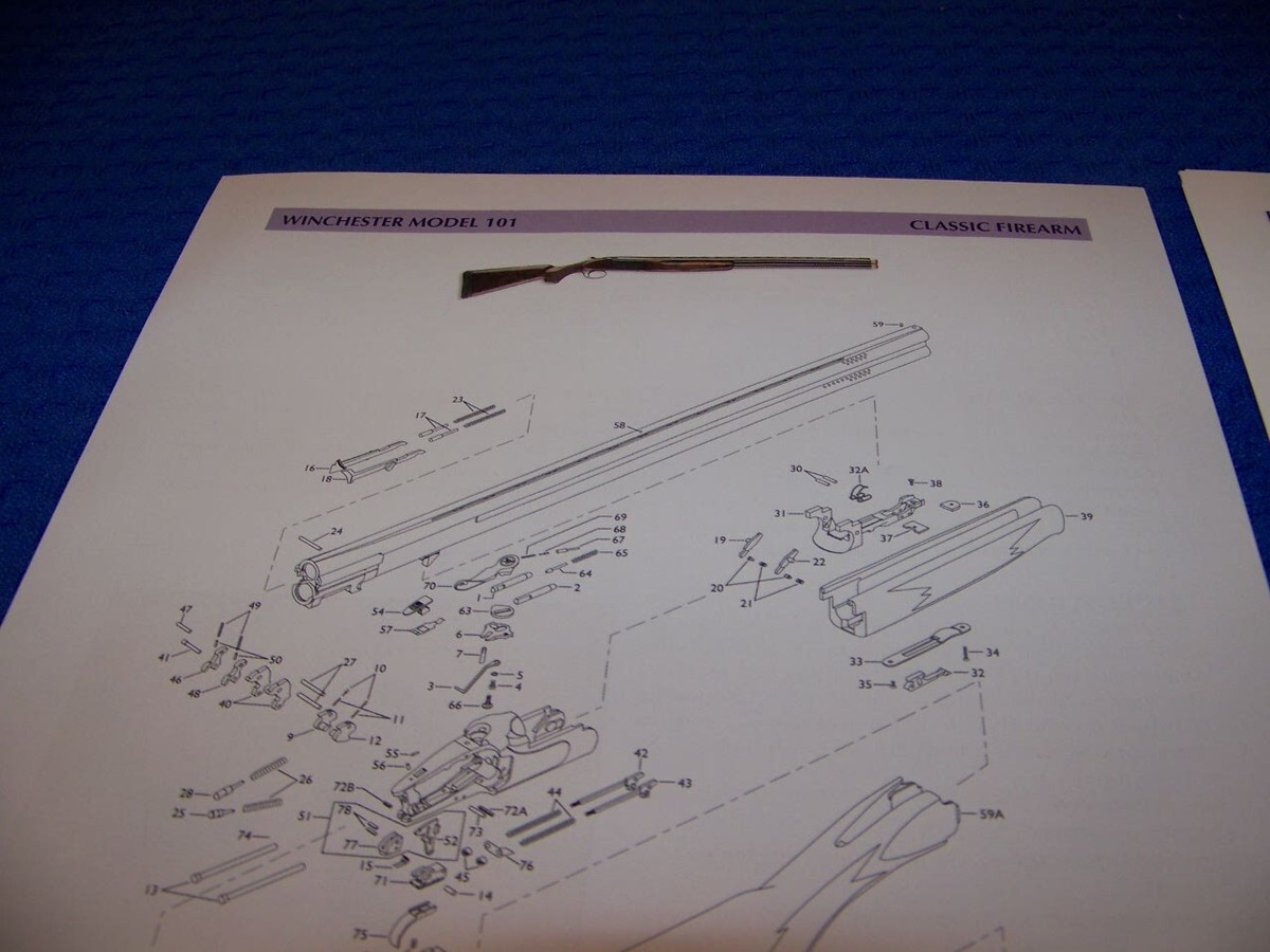 WINCHESTER 101/BENELLI NOVA ..DISASSEMBLY & EXPLODED VIEW/PARTS
