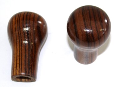 SHIFT KNOB GEAR LEVER REAL WOOD ZEBRANO VINTAGE CLASSIC