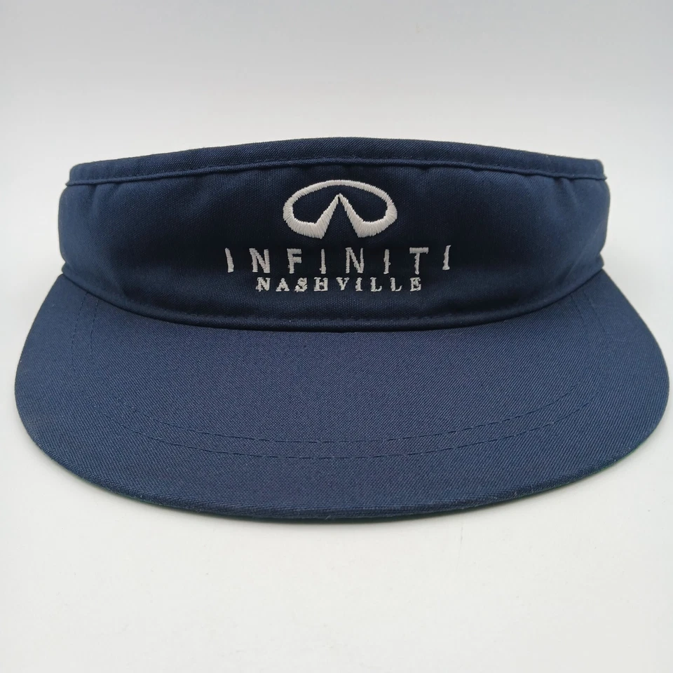 Gorra con visera de golf Infiniti Nashville azul marino blanco logotipo de escritura ala ancha sistema operativo Foto 2 de 4