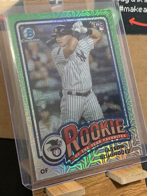 Jasson Dominguez ROY Favorite 2024 Mega Mojo Refractor, Base, 2023 Great Hits