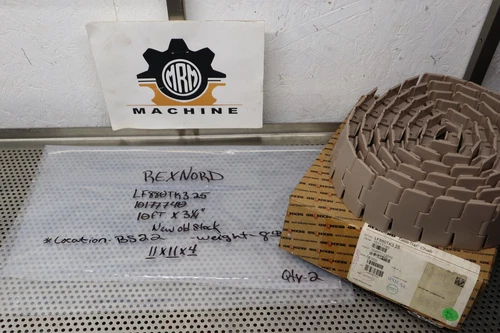 REXNORD LF880TK3.25 10177740 Table Top Chain 10Ft Long 3-1/4" Wide New Old Stock