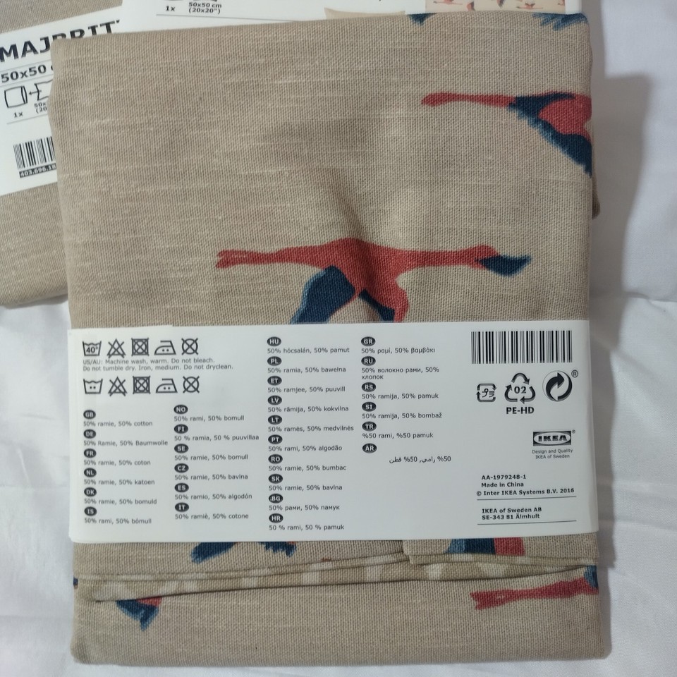 NEW Ikea Majbritt Flamingo Print 20x20 Pillow Shams Cushion Covers eBay