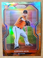 2021 Panini Prizm Baseball Cosmic Haze Prizm #14 Keegan Akin RC Rookie Orioles