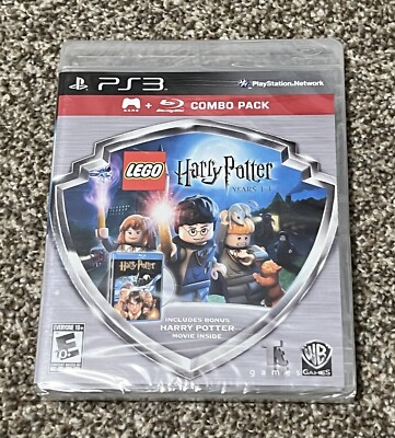 LEGO Harry Potter: Years 1-4 PS3 Playstation 3 Game + Blu Ray Combo Pack NEW
