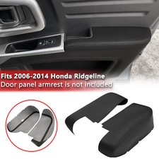 Fit 2006-2014 Honda Ridgeline Front Door Panel Armrest Vinyl Cover Black