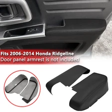 Fit 2006-2014 Honda Ridgeline Front Door Panel Armrest Vinyl Cover Black