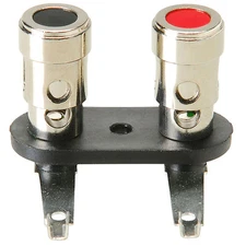 Spring Loaded Speaker Terminal Nickel 13/16" Tab