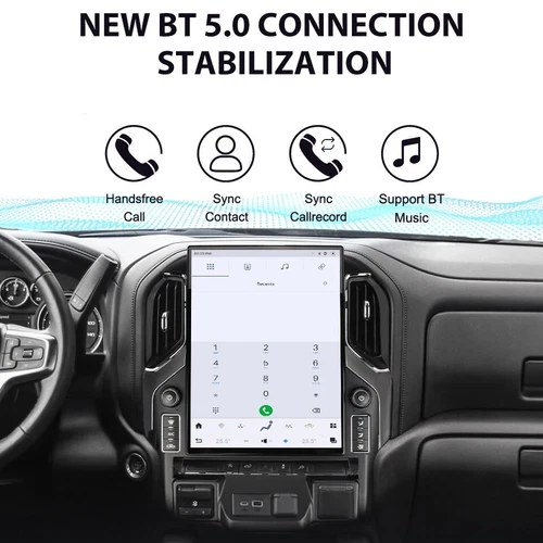 15.6" Car Radio For Chevrolet Silverado GMC Sierra 2019-2022 IPS Touch Screen - Picture 5 of 8